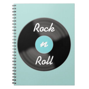 Rock N Roll Record-laptop Notitieboek