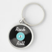 Rock n Roll Record Sleutelhanger Cadeau (Voorkant)