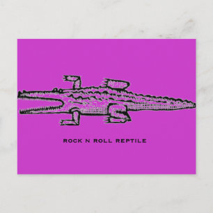 rock n roll reptile briefkaart