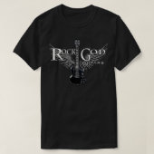 ROCK N ROLL ROCK GOD GUITARS MUSIC1  T-SHIRT (Design voorkant)