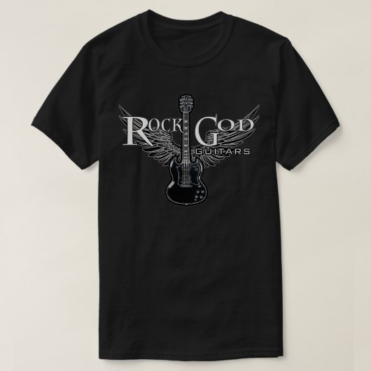 ROCK N ROLL ROCK GOD GUITARS MUSIC1  T-SHIRT (Design voorkant)