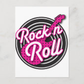 Rock N Roll rockabilable-plattegrond Briefkaart (Voorkant)