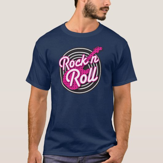 Rock N Roll rockabilable-plattegrond T-shirt (Voorkant)