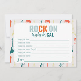 Rock n Roll Rockstar wenst voor de verjaardag Kaar Bedankkaart