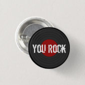 Rock N Roll Ronde Button 3,2 Cm (Voorkant /achterkant)