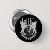rock n roll ronde button 5,7 cm (Voorkant /achterkant)