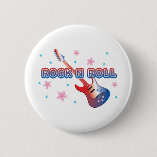 Rock N Roll Ronde Button 5,7 Cm