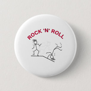 Rock 'N' Roll Ronde Button 5,7 Cm