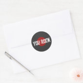 Rock N Roll Ronde Sticker (Envelop)