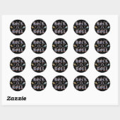 Rock-n-Roll Ronde Sticker (Vel)