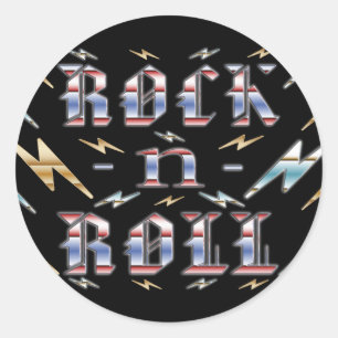 Rock-n-Roll Ronde Sticker