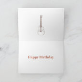 Rock n Roll Rustic Guitars Personaliseert oom Kaart (Binnen)