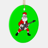 Rock N Roll Santa Claus Keramisch Ornament (Rechts)