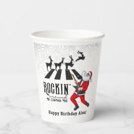 Rock N Roll Santa Rockin' Verjaardag Kerstfeest Papieren Bekers