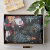 Rock-n-Roll Santa Tissue Papier (Geschenk)