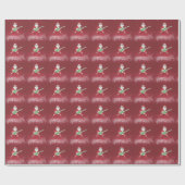 Rock N' Roll Santa Wrapping Paper Cadeaupapier (Vlak)