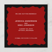 Rock 'n' Roll Save the Date uitnodiging (Achterkant)