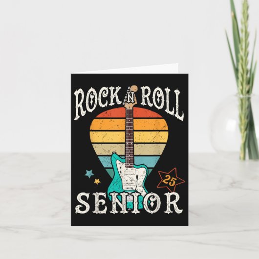 Rock N Roll Senior 25  Cool Afstuderen 2025 G Kaart (Voorkant)