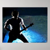 ROCK N ROLL SILHOUETTE POSTER #2. rock on. (Voorkant)