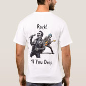 Rock 'n' Roll Skeletten T-shirt (Achterkant)