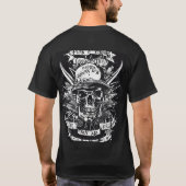 Rock 'n' Roll Skull and Crossbones Tattoo T-shirt (Achterkant)