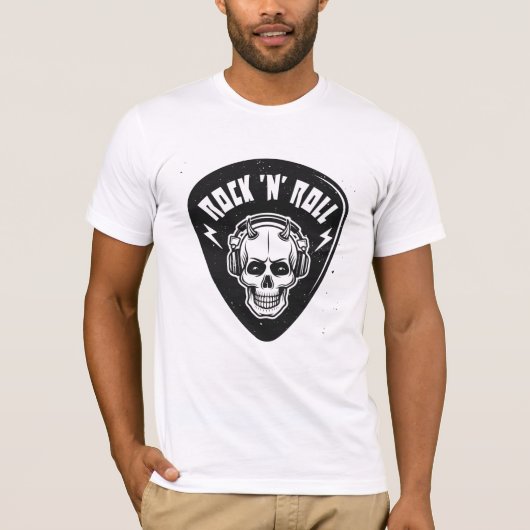 Rock N Roll Skull T-shirt (Voorkant)