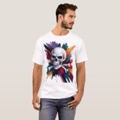 Rock 'n' Roll Skull T-shirt (Voorkant volledig)