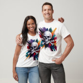 Rock 'n' Roll Skull T-shirt (Unisex)