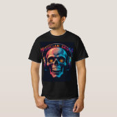 Rock 'n' Roll Skull T-Shirt: Laat je innerlijke mu T-shirt (Voorkant volledig)