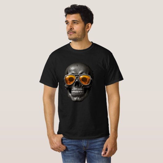 Rock 'n' Roll Skull T - shirts: Draag je innerlijk T-shirt (Voorkant volledig)