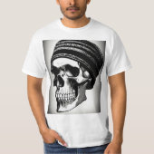 Rock 'n Roll Skull Tattoo T-shirt (Voorkant)