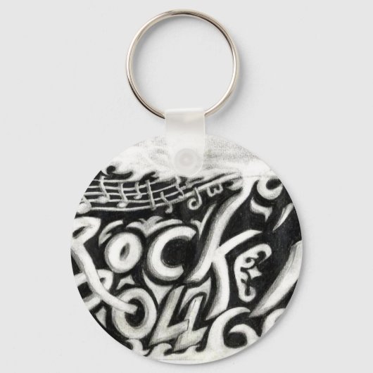 Rock n roll sleutelhanger (Voorkant)
