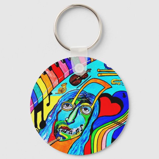 Rock n Roll Sleutelhanger (Voorkant)