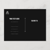 Rock N Roll Star Grunge Party Event Briefkaart (Achterkant)