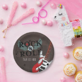 Rock N Roll Star Grunge Verjaardagsfeest Papieren Bordje (Feest)