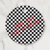 Rock N Roll thema verjaardagsfeestje Bedankjes Labels (Achterkant)