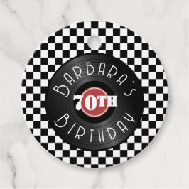 Rock N Roll thema verjaardagsfeestje Bedankjes Labels