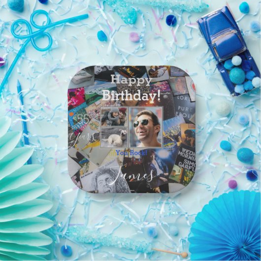 Rock-N-Roll Theme Birthday Bord - HAMbWG (Feest)