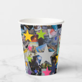 Rock-N-Roll Theme Birthday Paper Cups - HAMbWG Papieren Bekers (Achterkant)