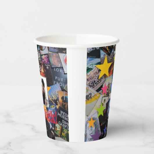 Rock-N-Roll Theme Birthday Paper Cups - HAMbWG Papieren Bekers (Links)