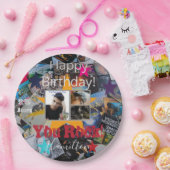 Rock-N-Roll Theme Birthday Paper Cups - HAMbWG Papieren Bordje (Feest)