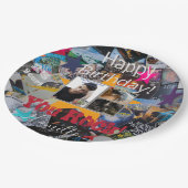 Rock-N-Roll Theme Birthday Paper Cups - HAMbWG Papieren Bordje (Gekanteld)