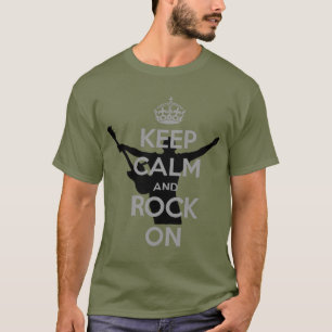 Rock n Roll Theme Keep Calm T-shirt