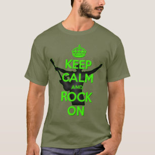 Rock n Roll Theme Keep Calm T-shirt