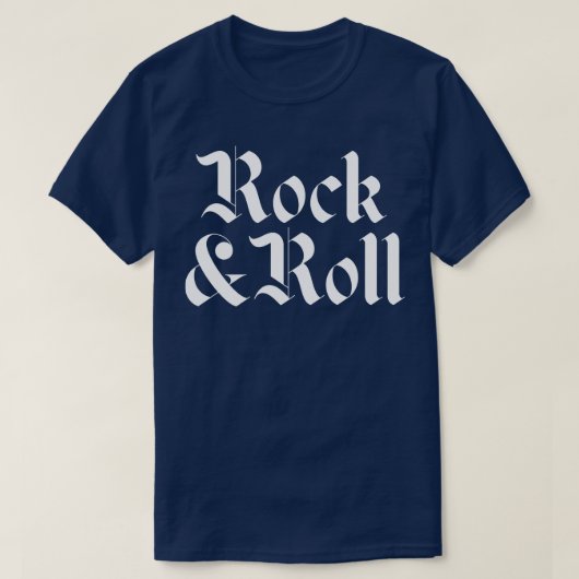 rock-'n-roll-typografie t-shirt (Design voorkant)