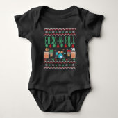 Rock n Roll Ugly KerstSweater Romper (Voorkant)