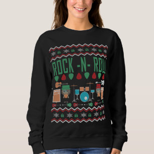 Rock n Roll Ugly KerstSweater Trui