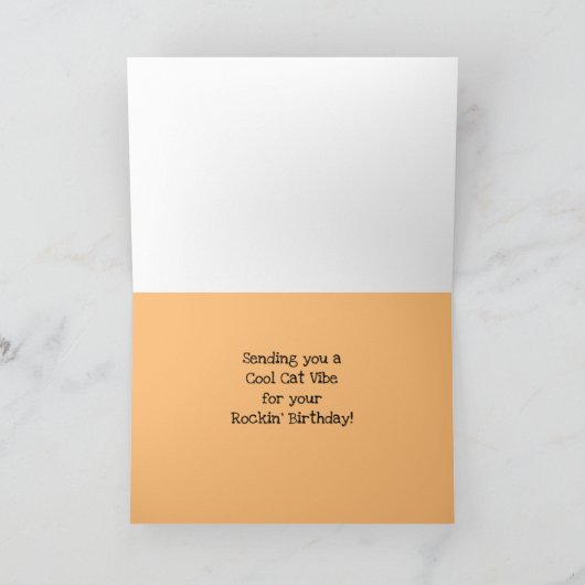 Rock-n-Roll Verjaardag Kaart (Binnen)