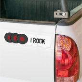 Rock N Roll Vinyl Records Bumpersticker (Op Truck)