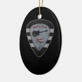 rock ' n roll voor altijd keramisch ornament (Links)